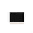 Ghent's 4' x 12' Rubber Bulletin Board with Aluminum Frame in Black