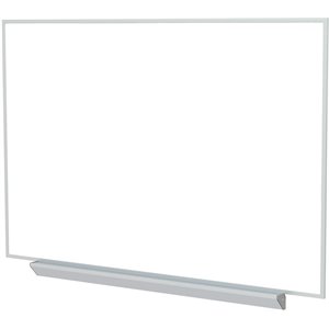 ghent's ceramic 4' x 10' premium mag. whiteboard with marker & eraser in white
