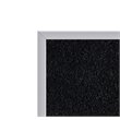 Ghent's 4' x 10' Rubber Bulletin Board with Aluminum Frame in Black
