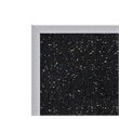 Ghent's 4' x 10' Rubber Bulletin Board with Aluminum Frame in Multi-Color
