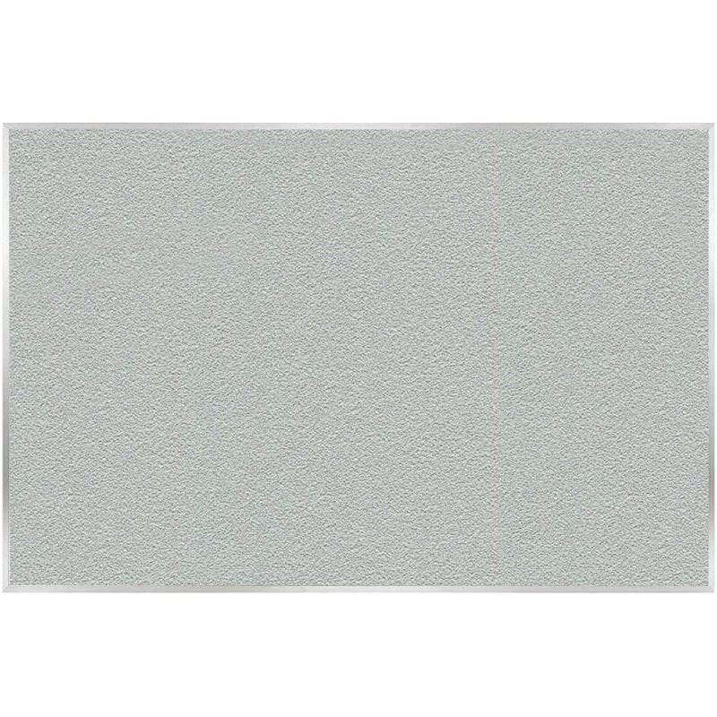 Ghent's Vinyl 4' x 10' Bulletin Board with Aluminum Frame in Silver