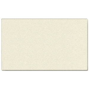 Ghent's Vinyl 4' x 5' Wrapped Edge Bulletin Board in Ivory