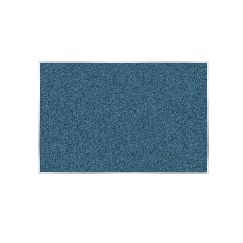 Ghent's Vinyl 4' x 6' Bulletin Board with Aluminum Frame in Ocean Blue