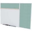 Ghent's Vinyl 4' x 6' Bulletin & Magnetic Whiteboard B-Set in Stone