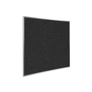 Ghent's 4' x 4' Rubber Bulletin Board with Aluminum Frame in Multi-Color