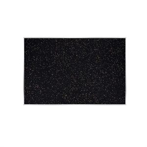 Ghent's 4' x 4' Rubber Bulletin Board with Aluminum Frame in Speckled Tan
