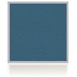 Ghent's Vinyl 4' x 4' Bulletin Board with Aluminum Frame in Ocean Blue