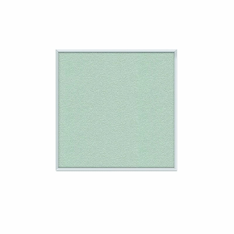 Ghent's Vinyl 4' x 4' Bulletin Board with Aluminum Frame in Silver