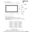 Ghent's Vinyl 4' x 4' Bulletin Board with Aluminum Frame in Silver