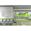 Ghent's Vinyl 4' x 4' Bulletin Board with Aluminum Frame in Silver