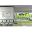 Ghent's Vinyl 4' x 4' Bulletin Board with Aluminum Frame in Stone
