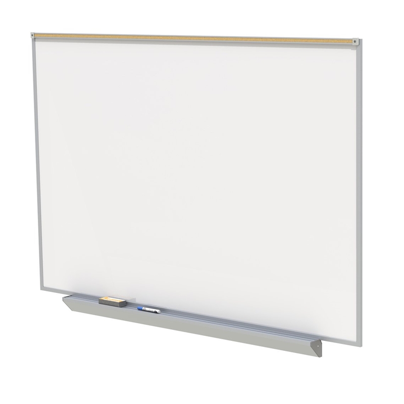 Ghent's Ceramic 4' x 8' Premium Mag. Whiteboard with 1