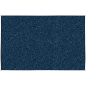 ghent's vinyl 4' x 5' bulletin board with aluminum frame in navy