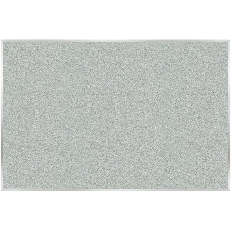 Ghent's Vinyl 4' x 5' Bulletin Board with Aluminum Frame in Silver