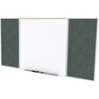 Ghent's Ceramic 4' x 8' Rubber Bulletin & Mag. Whiteboard Set in Speckled Tan
