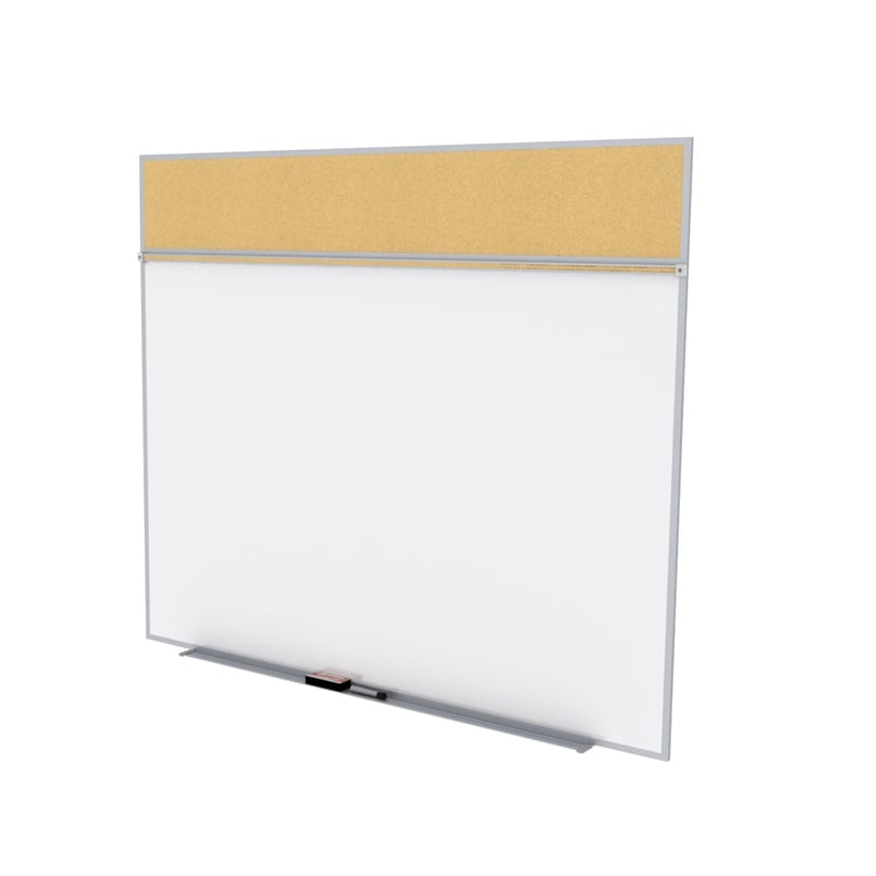 Ghent's Wood 5' x 6' Bulletin & Magnetic Whiteboard A-Set in Tan