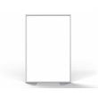 Ghent's Ceramic Floor Partition with Full Panel Infill in White