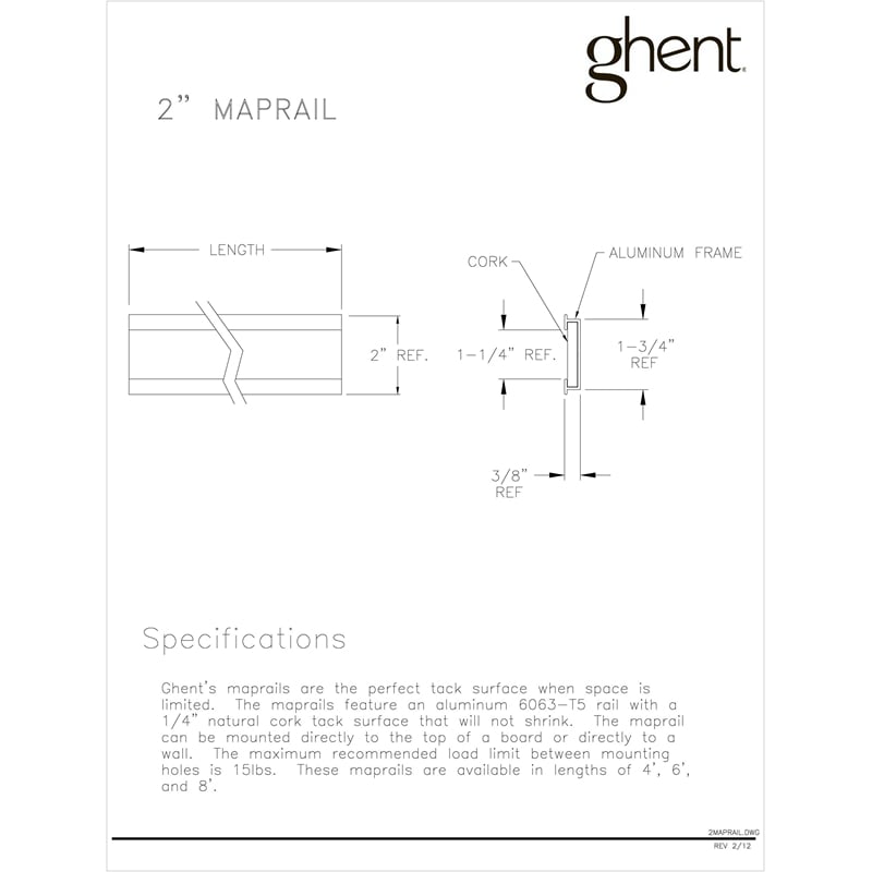Ghent's Wood 6' L 2
