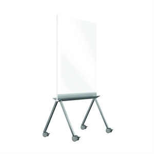 Ghent's Vinyl 45&quot x 36&quot Rolling Double Sided Whiteboard in White