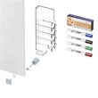 Ghent's Glass 4' x 8' Harmony Board with Radius Corners in White Back