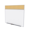 Ghent's Wood 5' x 12' Bulletin & Magnetic Whiteboard A-Set in Tan