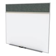 Ghent's Ceramic 5' x 12' Rubber Bulletin & Mag. Whiteboard A-Set in Confetti