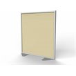 Ghent's Vinyl Floor Partition with Full Panel Infill in Caramel