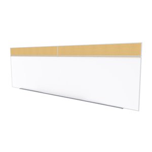 Ghent's Wood 5' x 16' Bulletin & Magnetic Whiteboard A-Set in Tan