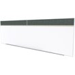 Ghent's Ceramic 5' x 16' Rubber Bulletin & Mag. Whiteboard A-Set in Confetti