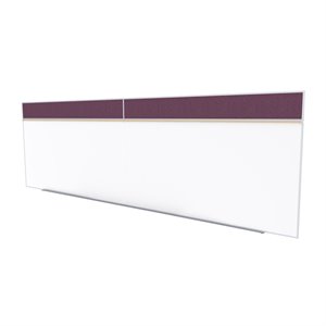 ghent's vinyl 5' x 16' bulletin & mag. whiteboard a-set in berry red