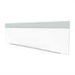 Ghent's Vinyl 5' x 16' Bulletin & Mag. Whiteboard A-Set in Silver
