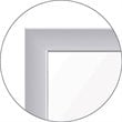 Ghent's Vinyl 2' x 3' Hospital OR Timeout Mag. Whiteboard in Gray