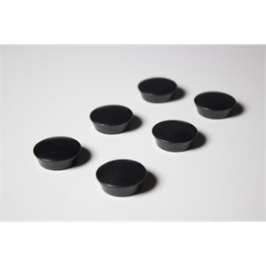 ghent's plastic rare earth magnets 6 pack in black