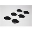 Ghent's Plastic Rare Earth Magnets 6 Pack in Black