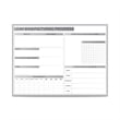 Ghent's Vinyl 4' x 6' Manufacturing LEAN Mag. Whiteboard in Gray