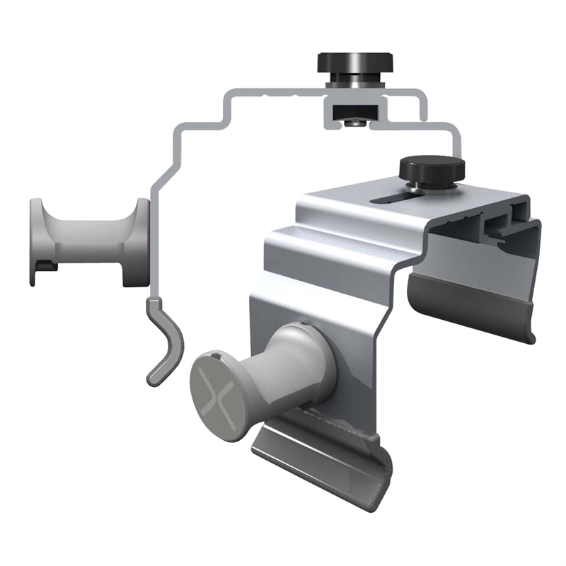 Ghent's Plastic Nexus X - Small Table Mounting Hangers Divider Pair in Gray