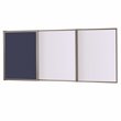 Ghent's Fabric VisuALL PC Multi Board Cabinet with Whiteboard in Blue