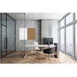 Ghent Aluminum Framed Markerboard and Cork Combo Board 4'H x 6'W