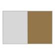 Ghent Aluminum Framed Markerboard and Cork Combo Board 4'H x 6'W