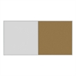 Ghent Aluminum Framed Markerboard and Cork Combo Board 4'H x 8'W