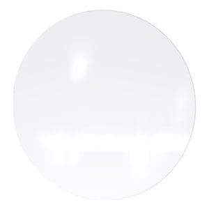 ghent coda low profile circular glass dry erase board magnetic white 48in dia