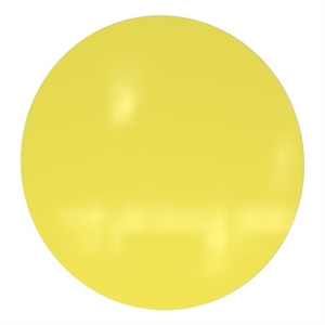 Ghent Coda Low Profile Circular Glass Dry Erase Board Non-Mag Yellow 36in Dia