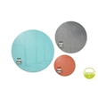 Ghent Coda Low Profile Circular Glass Dry Erase Board Non-Mag Gray 48in Dia