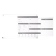 Ghent Graphics Slide Changeable Glass Dry Erase Board Non-Magnetic Horiz 18x24