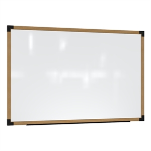 ghent prest wall whiteboard magnetic natural oak frame 2 x 3ft