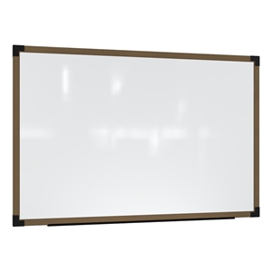 ghent prest wall whiteboard magnetic driftwood oak frame 3 x 4ft