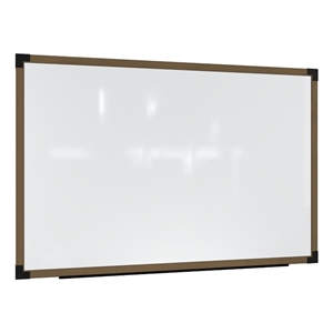 ghent prest wall whiteboard magnetic driftwood oak frame 3 x 5ft