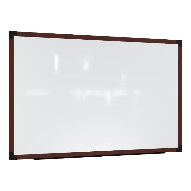 Ghent Prest Wall Whiteboard Magnetic Carmel Oak Frame 4 x 5ft
