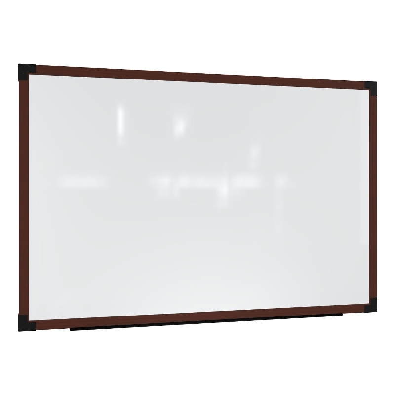 Ghent Prest Wall Whiteboard Magnetic Carmel Oak Frame 4 x 6ft