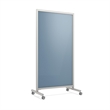Ghent EZ Mobile Glassboard - Magnetic - 75in H x 38in W - Denim
